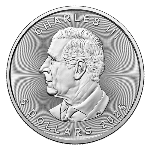 The Royal Canadian Mint 1 Ounce Silver 999 Maple Leaf Bullion Coin