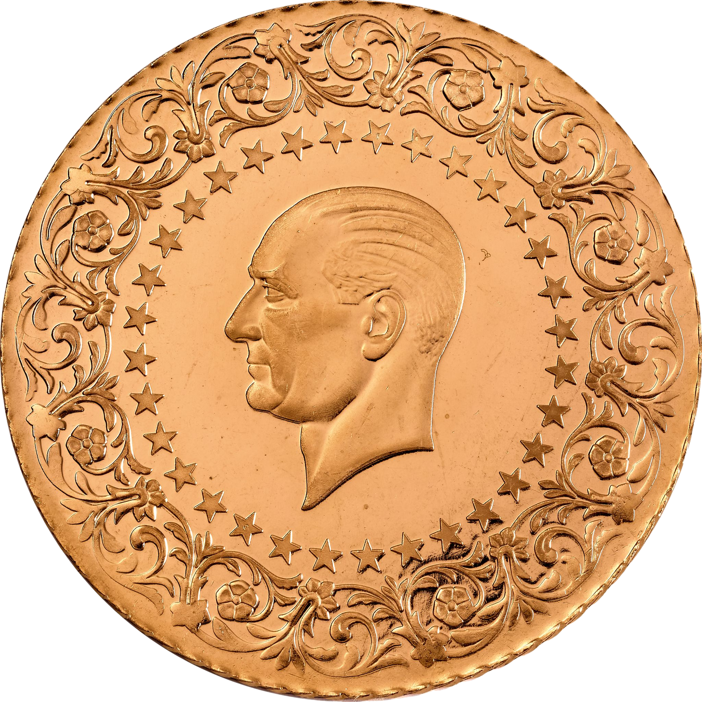 The Turkish State Mint 22 Karat Half Ziynet Gold Coin (3.508g)