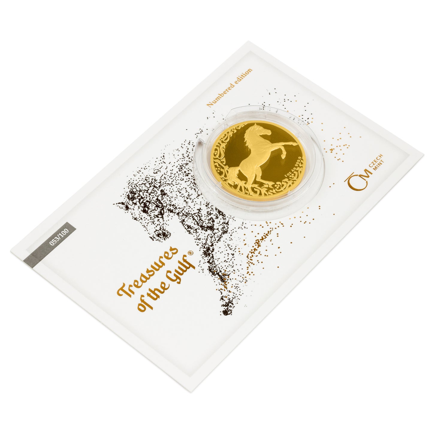 Czech Mint 1 Ounce Gold 9999 Treasures of the Gulf - The Horse 2024 Numbered Proof Coin