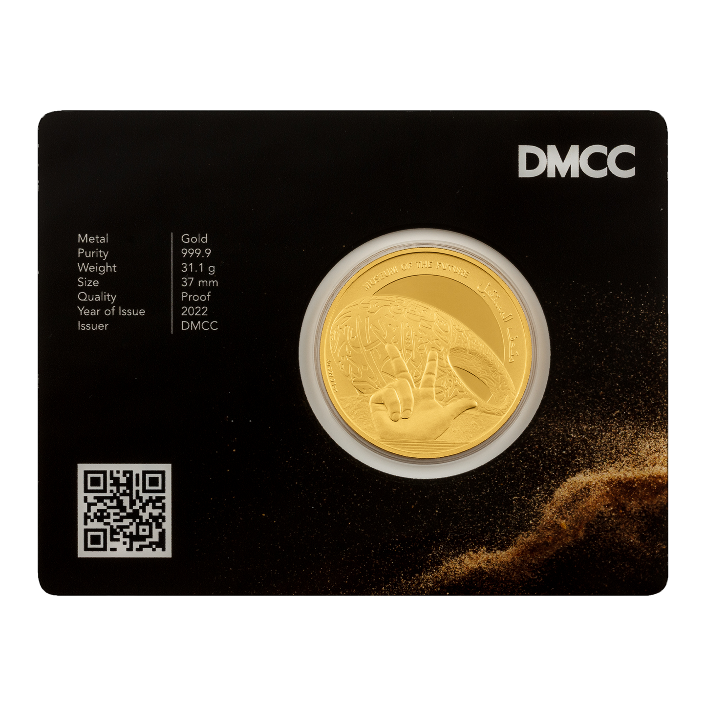 UAE 1/2 Ounce Gold 9999 Museum of the Future Bullion Coin