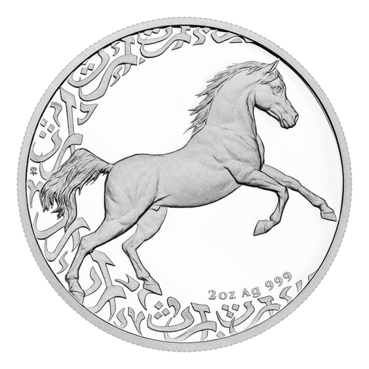 Czech Mint 2 Ounce Silver 999 Treasures of the Gulf - The Horse 2024 Proof Coin