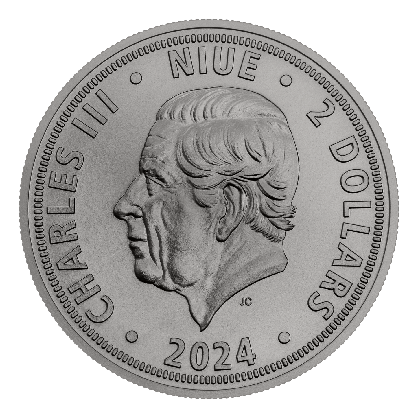 Czech Mint 1 Ounce Silver 999 Czech Lion 2024 Black Platinum/Diamond Effect Proof Coin