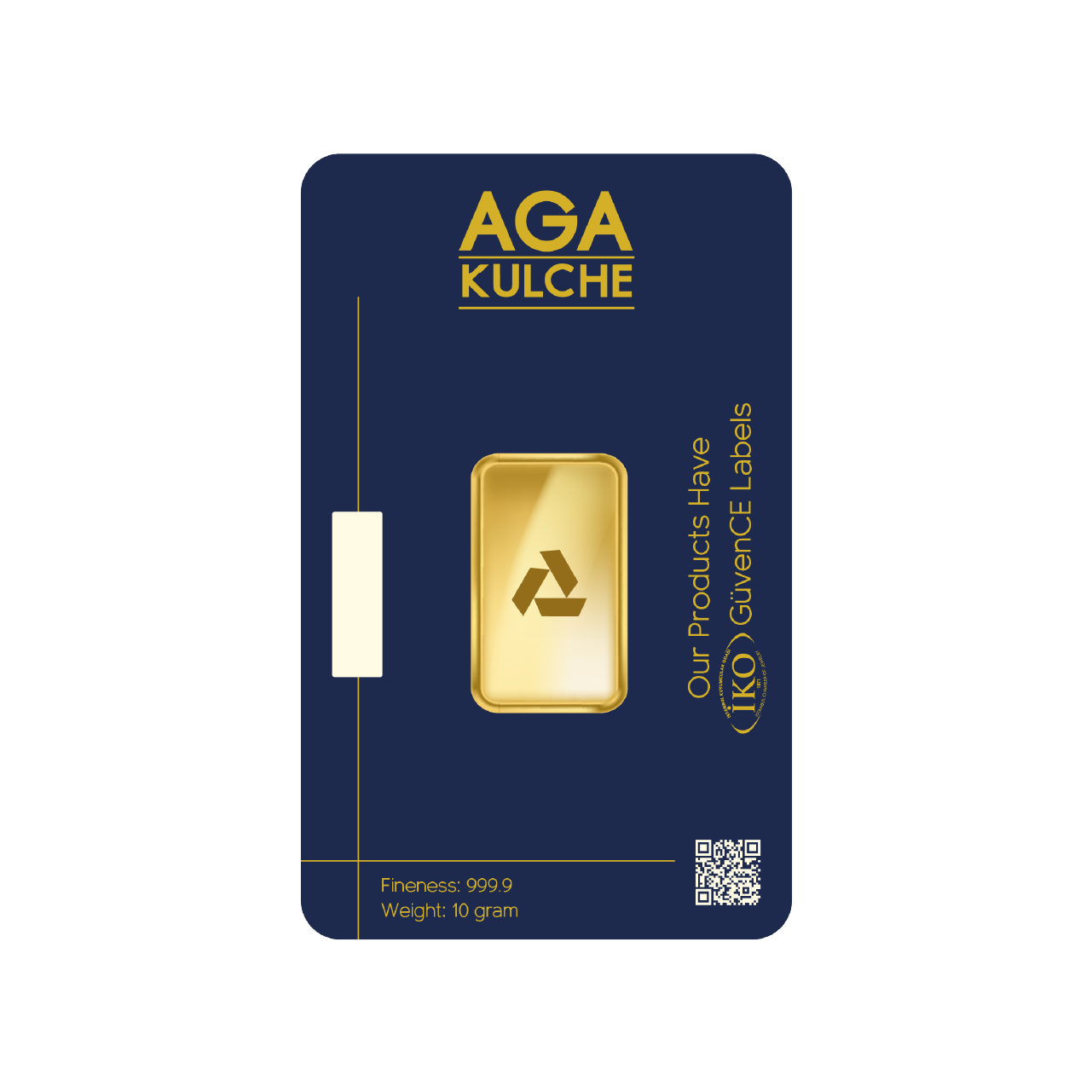 AgaKulche 10 Gram Gold 9999 Minted Bar