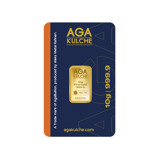 AgaKulche 10 Gram Gold 9999 Minted Bar