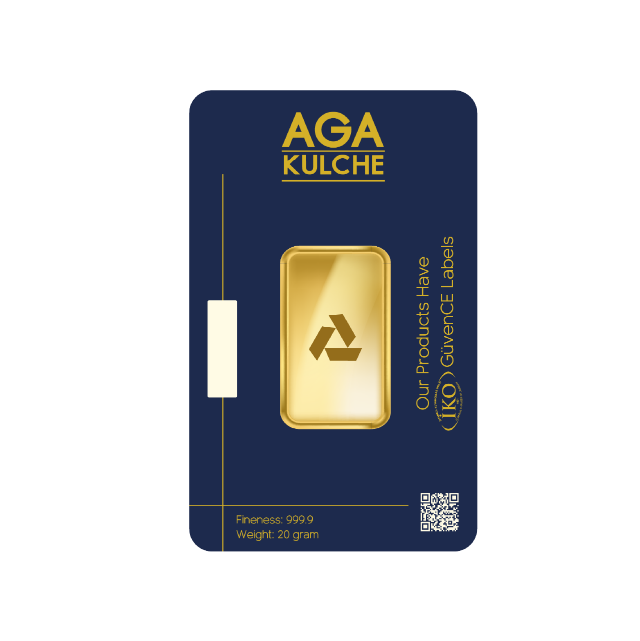 AgaKulche 20g Gold 999.9 Minted Bar