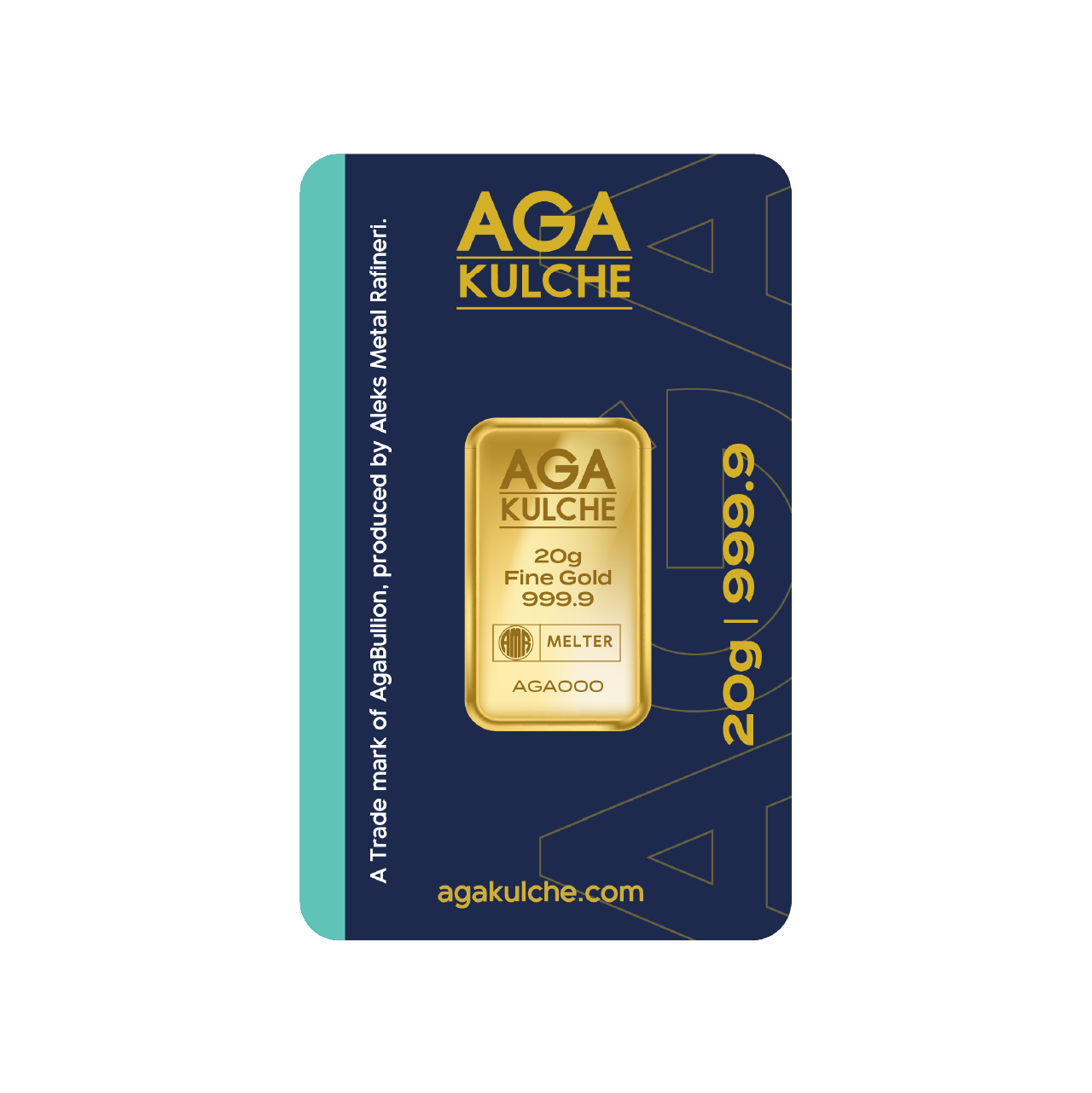 AgaKulche 20g Gold 999.9 Minted Bar