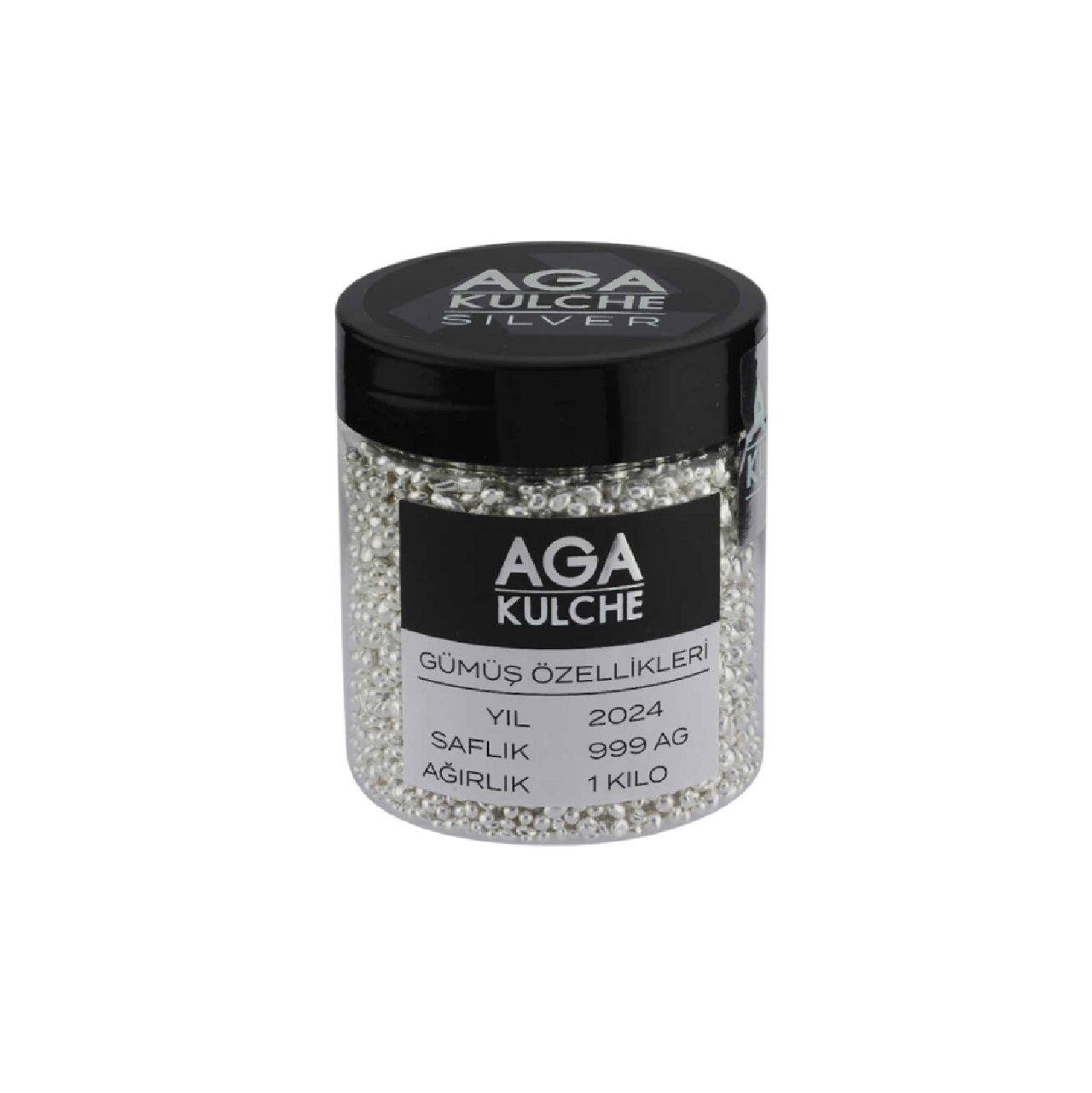 AgaKulche 1000 Gram Silver 999 Granules