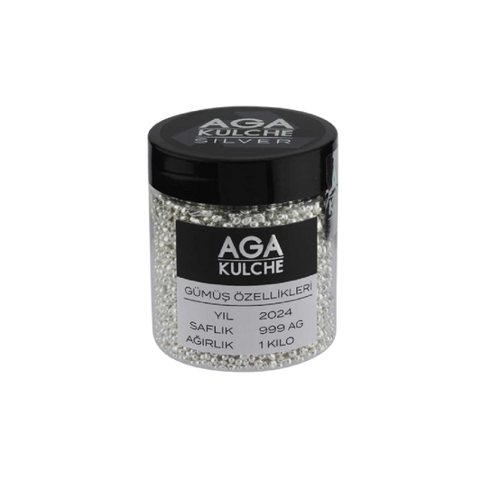 AgaKulche 1000 Gram Silver 999 Granules