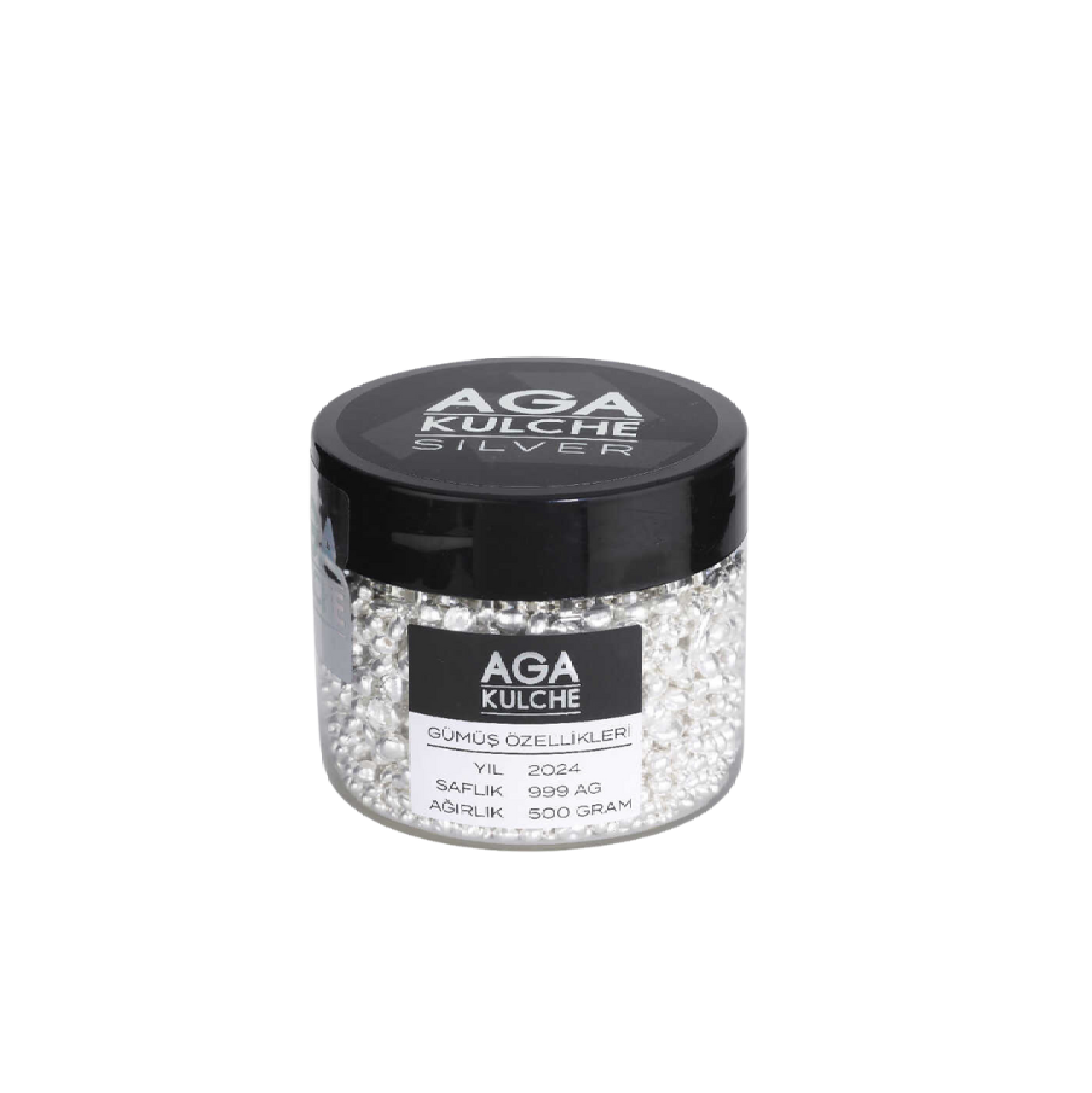 AgaKulche 500 Gram Silver 999 Granules