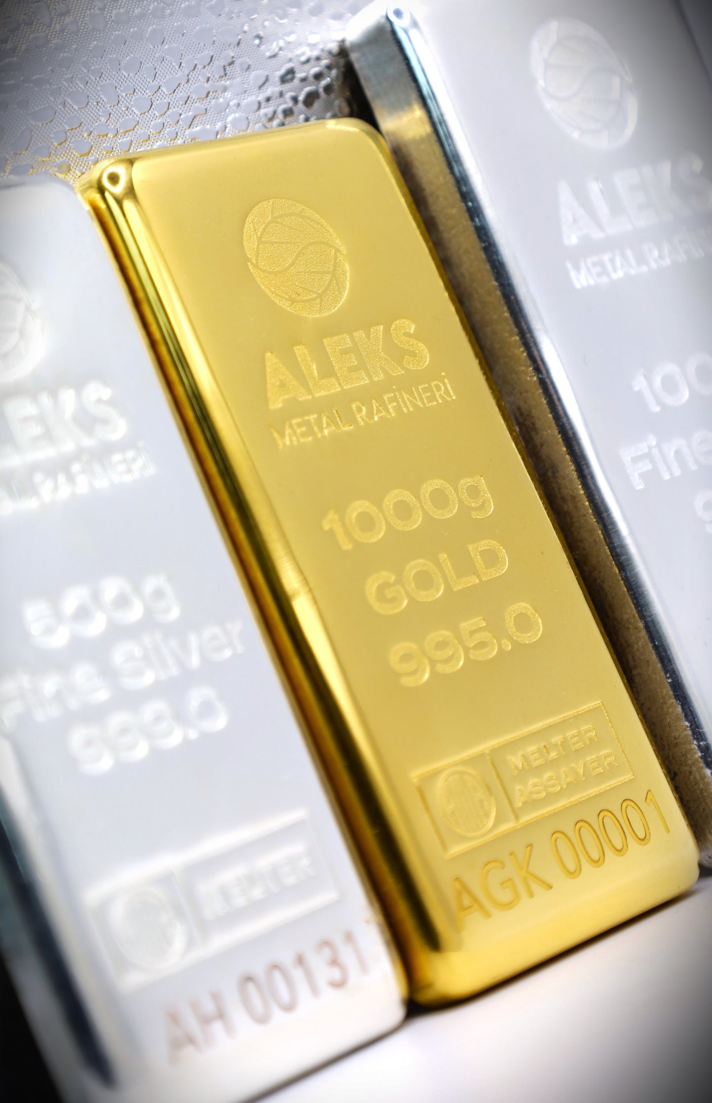 Aleks Metal Refinery 1 Kilogram Gold 995 Cast Bar