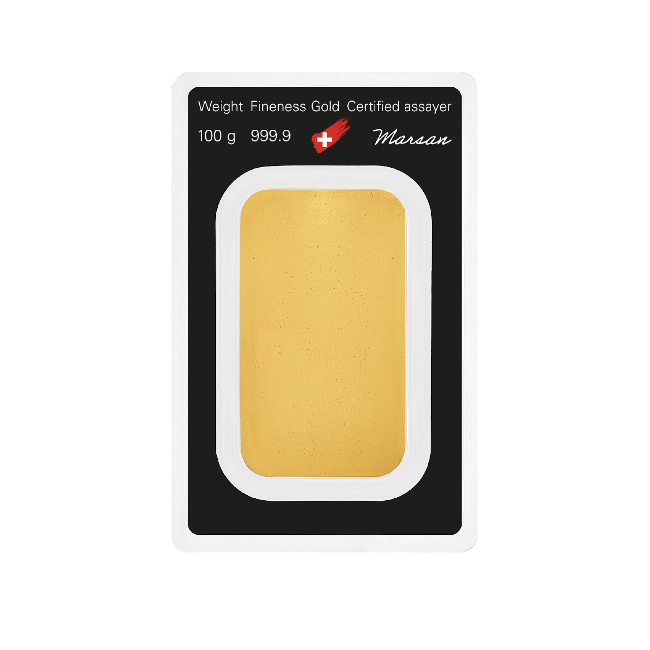 Argor-Heraeus 100 Gram Gold 9999 Minted Bar