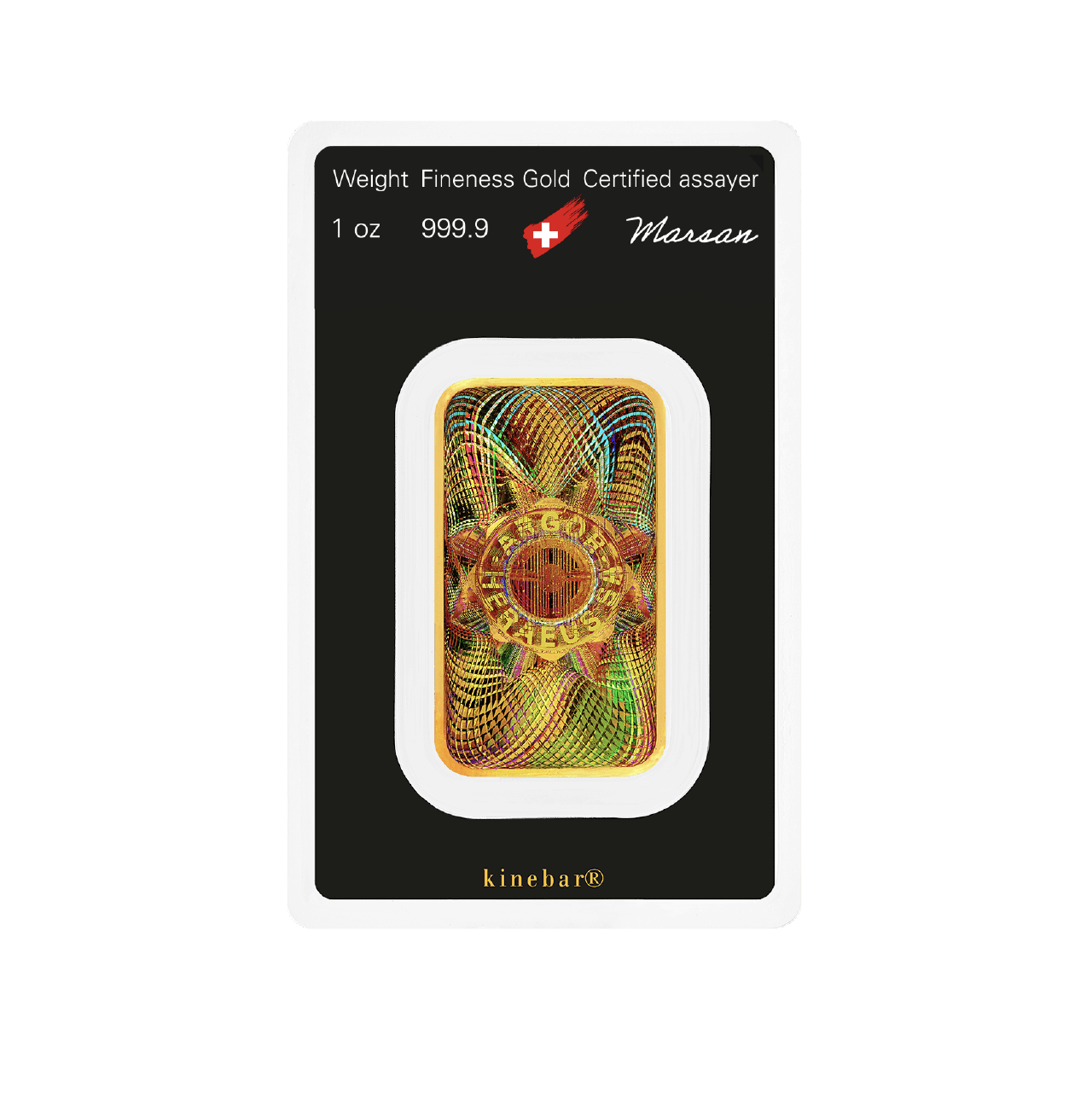 Argor-Heraeus 1 Ounce Gold 9999 Minted Kine Bar