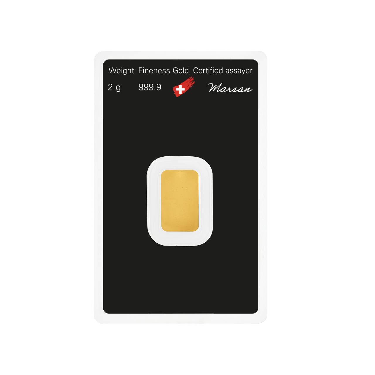 Argor-Heraeus 2 Gram Gold 9999 Minted Bar