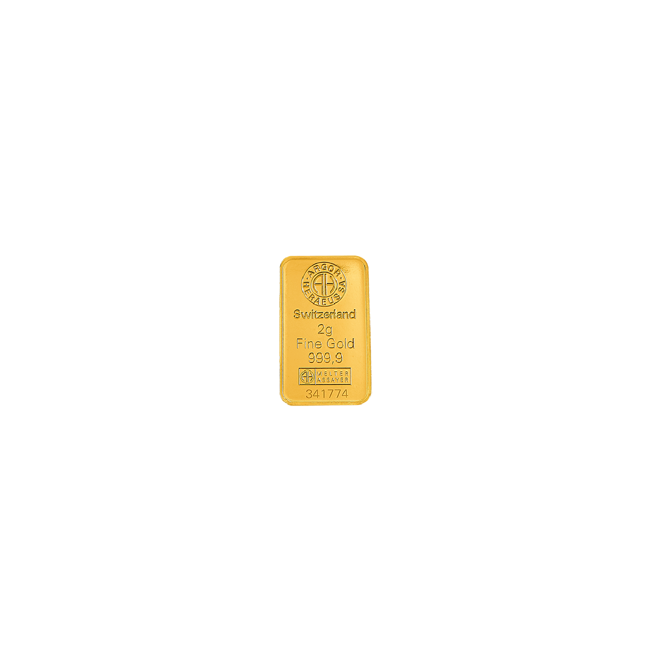 Argor-Heraeus 2 Gram Gold 9999 Minted Bar