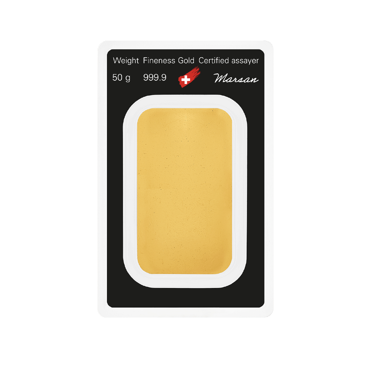 Argor-Heraeus 50 Gram Gold 9999 Minted Bar