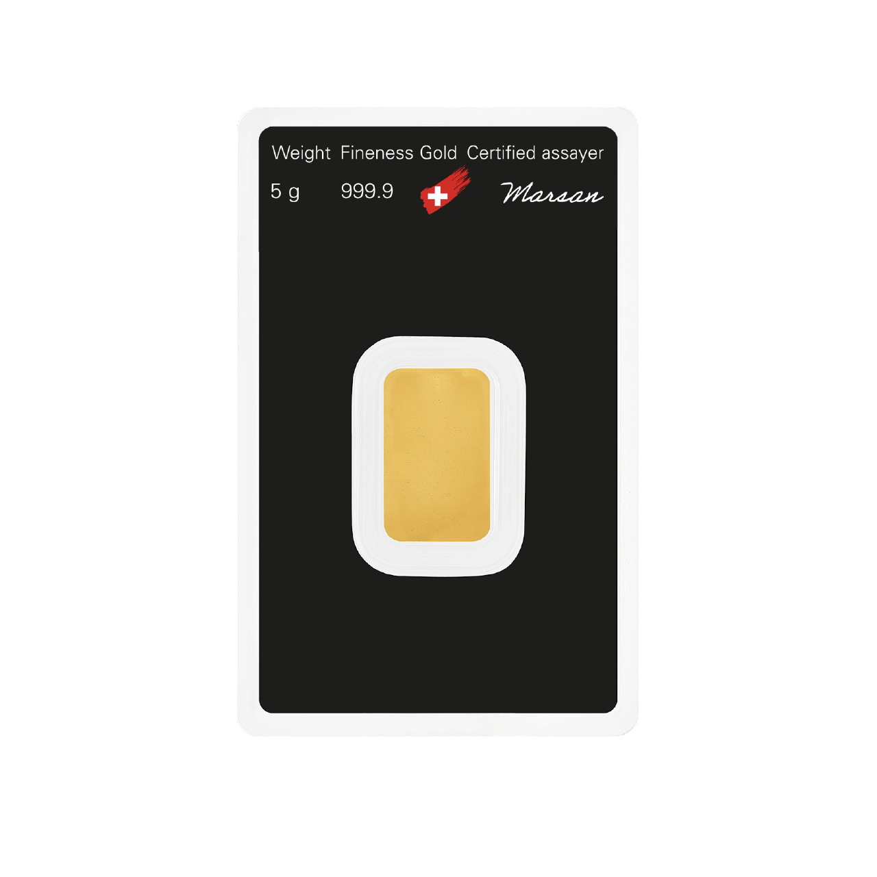 Argor-Heraeus 5 Gram Gold 9999 Minted Bar