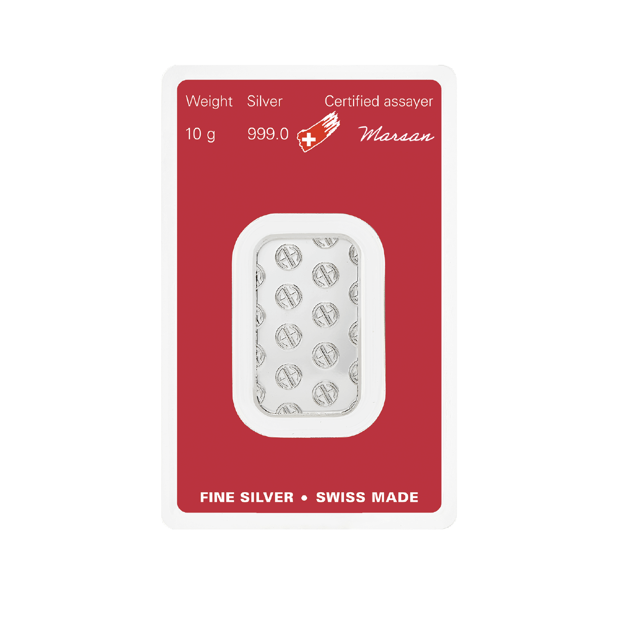 Argor-Heraeus 10 Gram Silver 999 Minted Bar