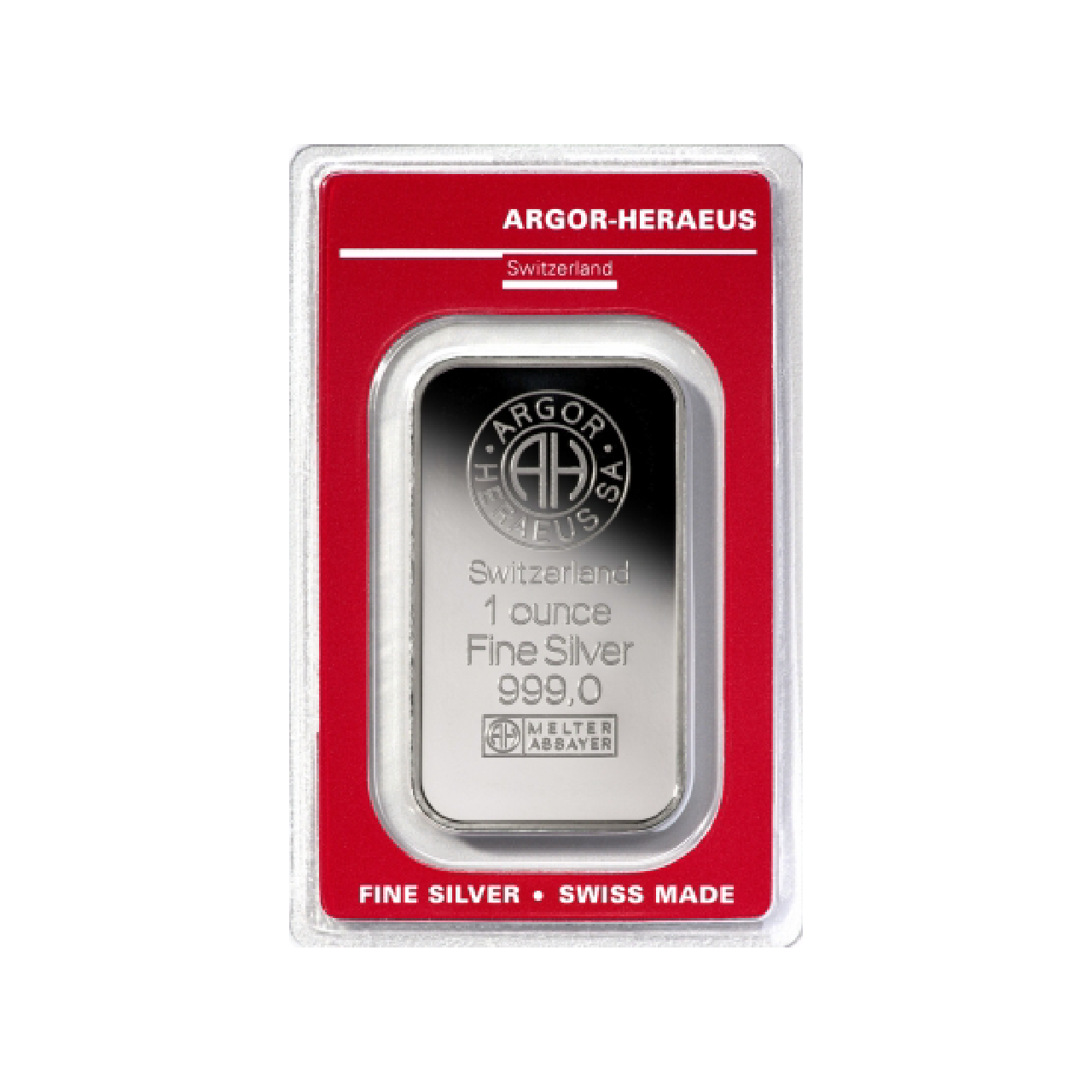 Argor-Heraeus 1 Ounce Silver 999 Minted Bar