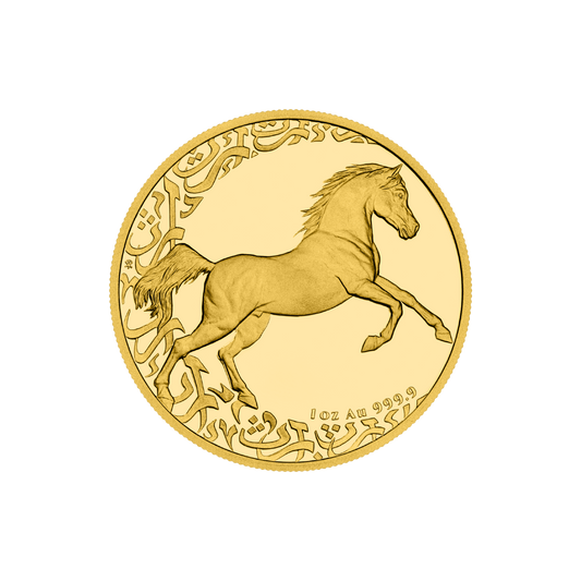 Czech Mint 1 Ounce Gold 9999 Treasures of the Gulf - The Horse 2024 Numbered Proof Coin