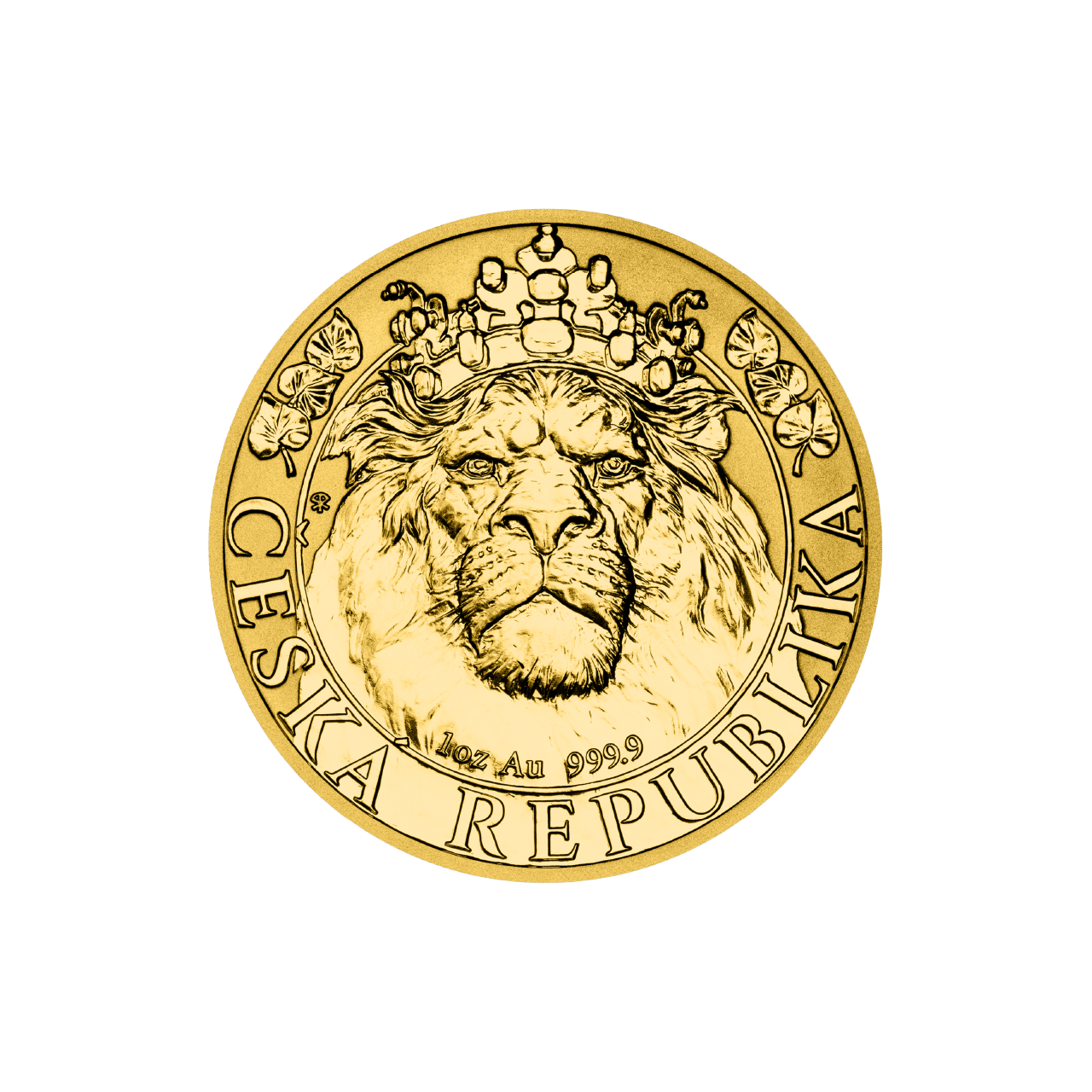 Czech Mint 1 Ounce Gold 9999 Czech Lion 2022 Reverse Proof Coin