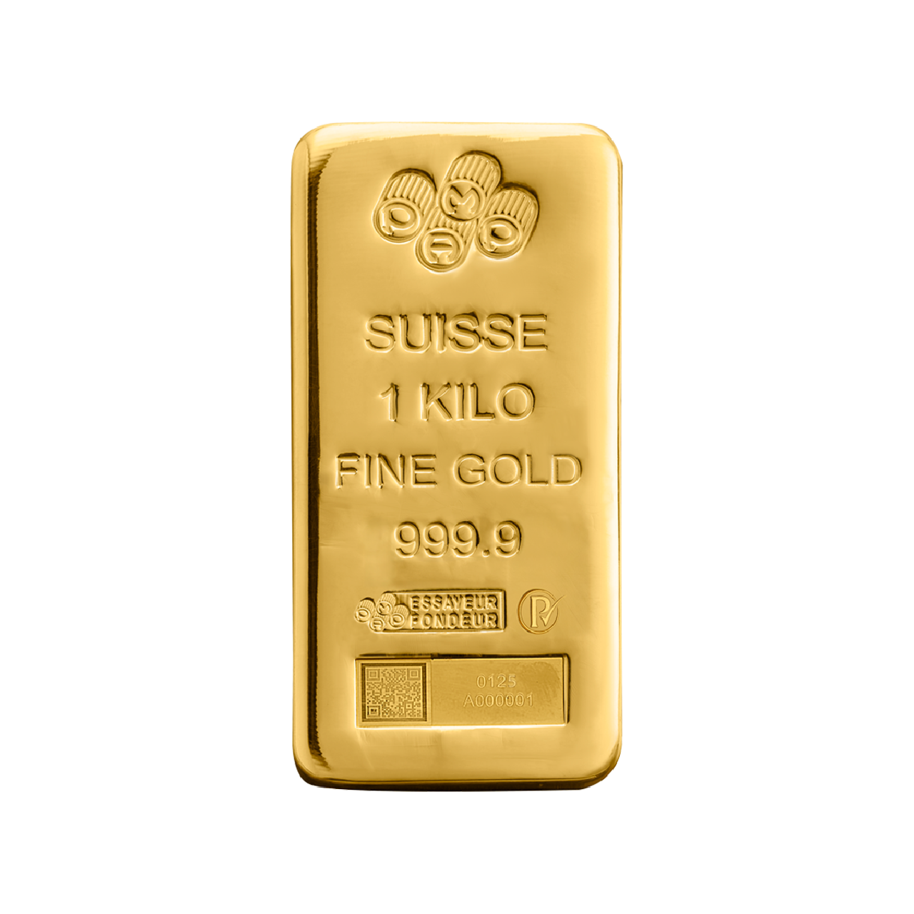 PAMP 1 Kilogram Gold 9999 Cast Bar