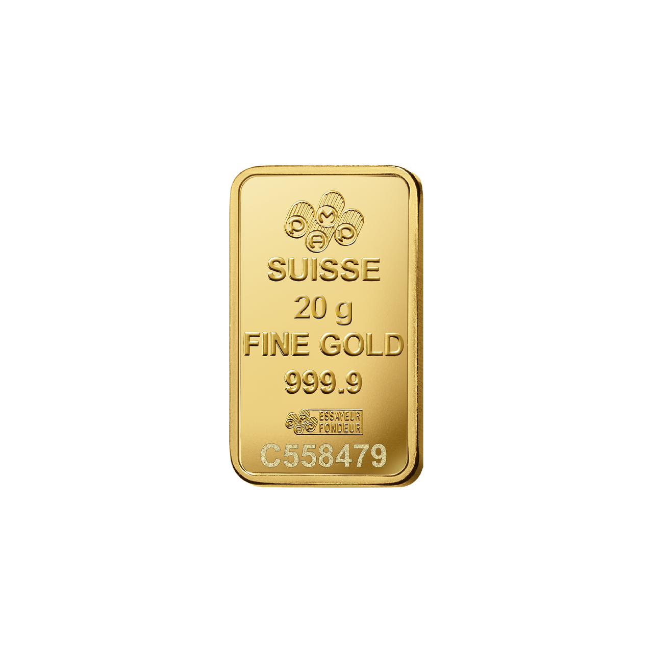 PAMP 20 Gram Gold 9999 Fortuna Minted Bar
