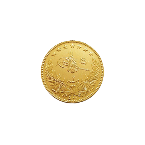 The Turkish State Mint 22 Karat Half Resat (Osmania) Gold Coin (3g)
