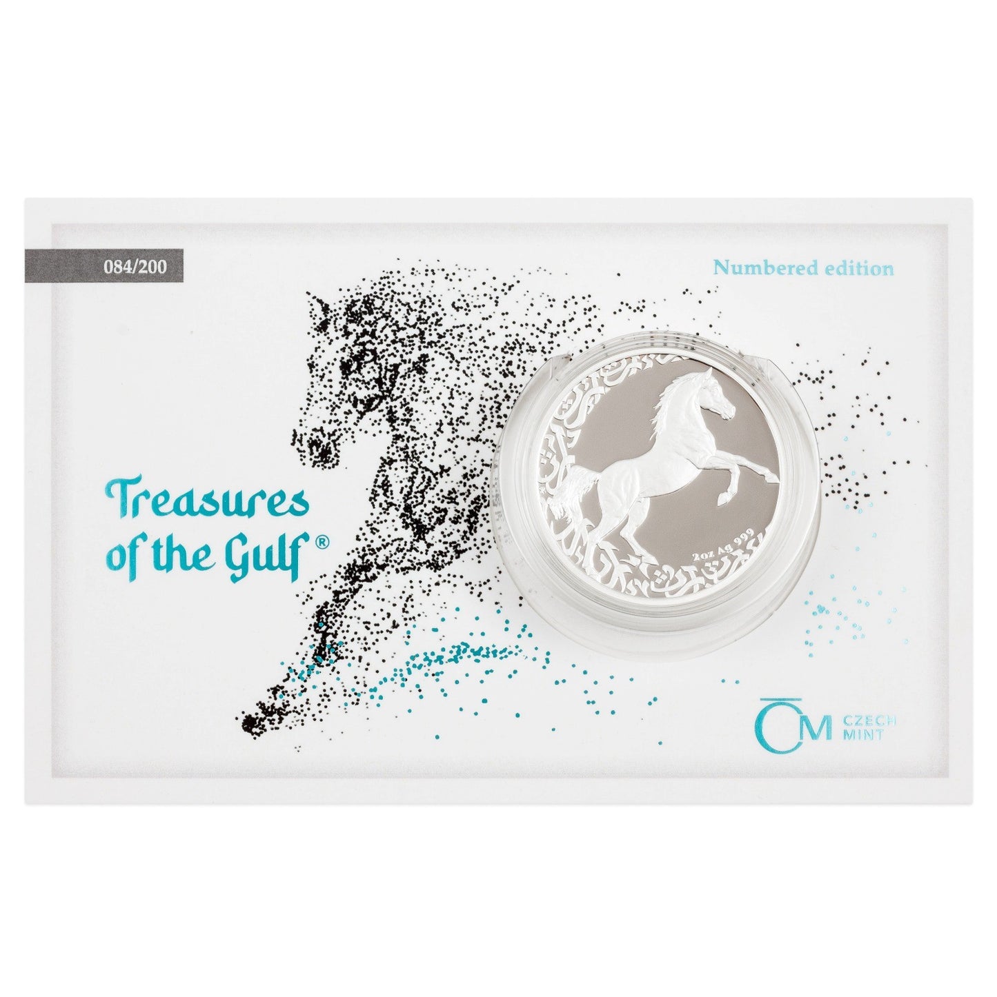Czech Mint 2 Ounce Silver 999 Treasures of the Gulf - The Horse 2024 Proof Coin