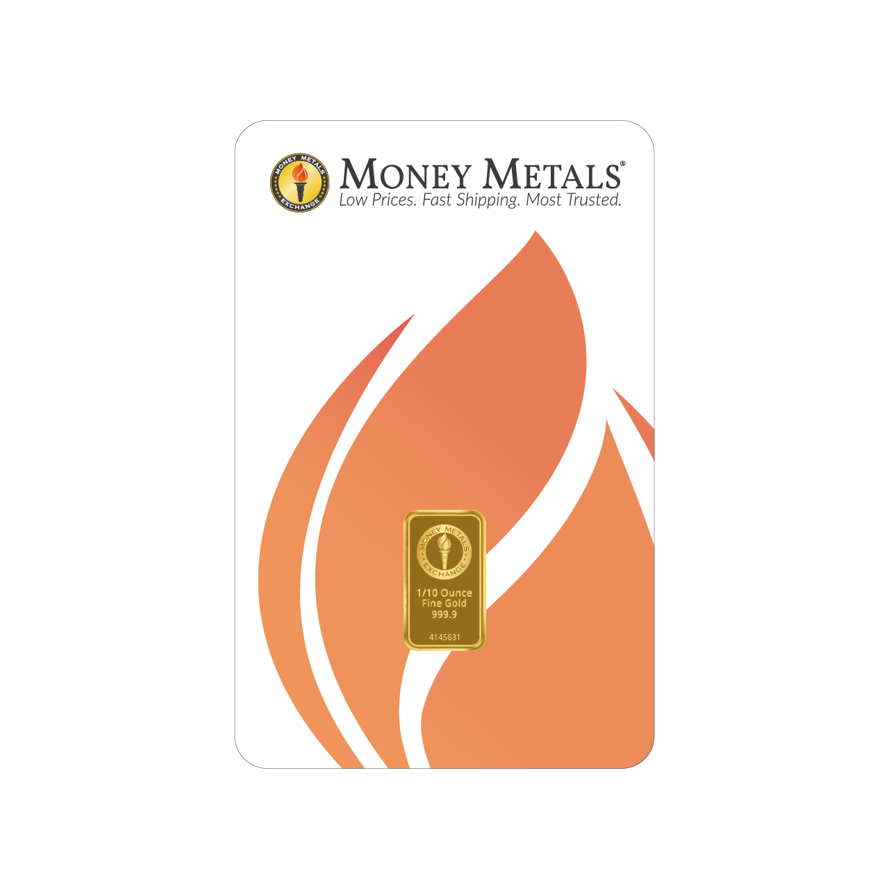 Money Metals 1/10 Ounce Gold 9999 Minted Bar