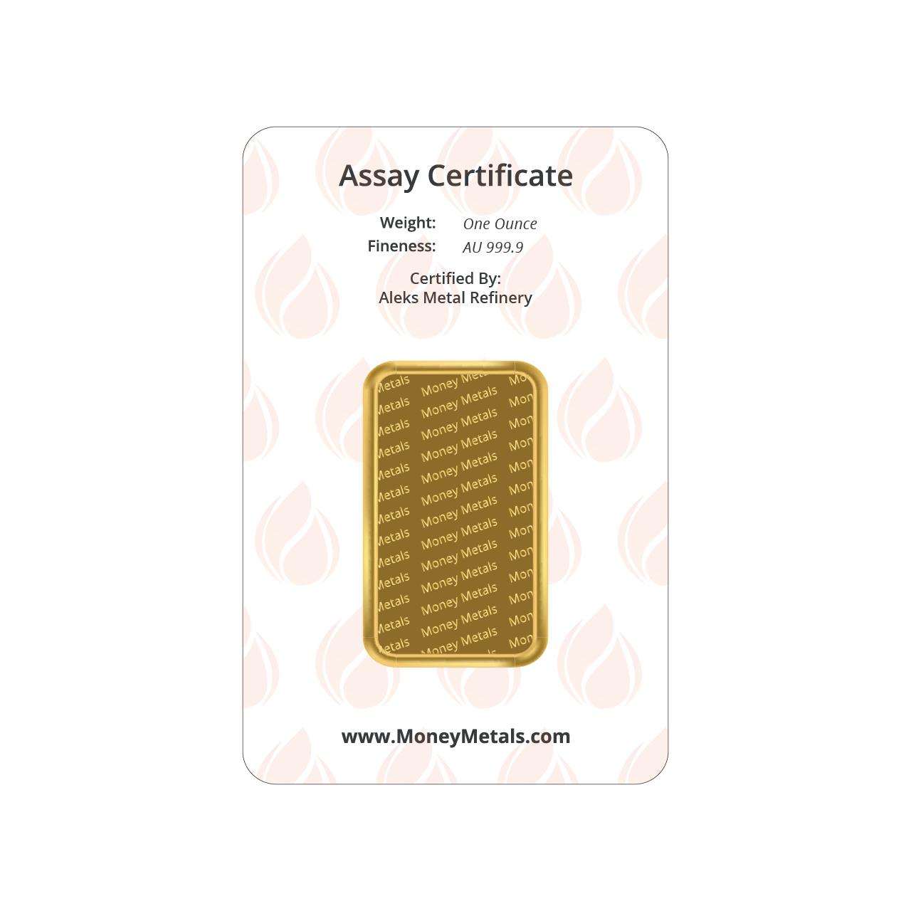 Money Metals 1 Ounce Gold 9999 Minted Bar