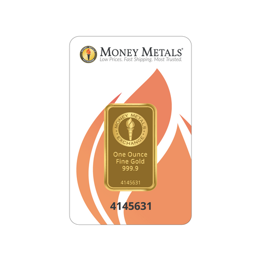 Money Metals 1 Ounce Gold 9999 Minted Bar