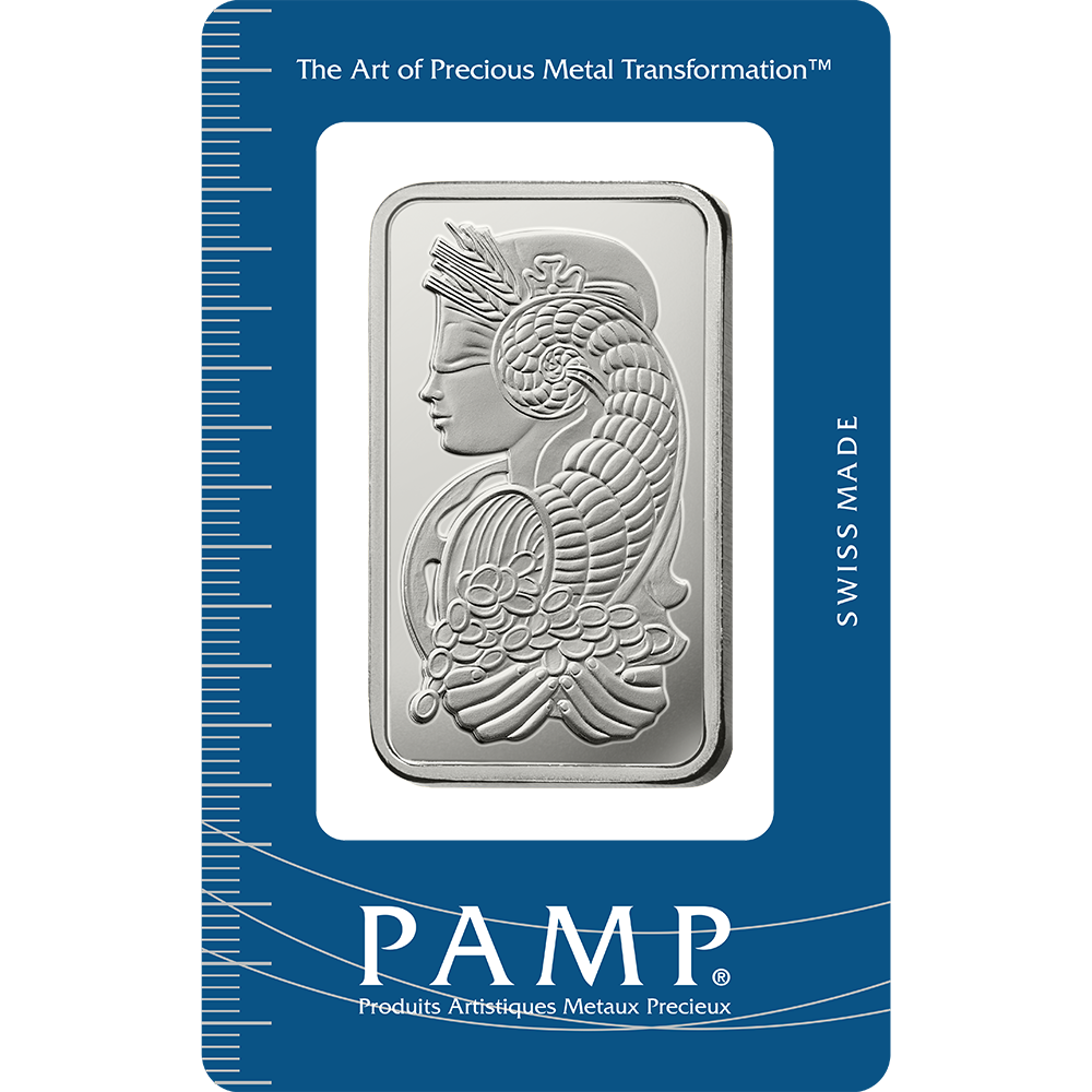 PAMP 100 Gram Silver 999 Fortuna Minted Bar