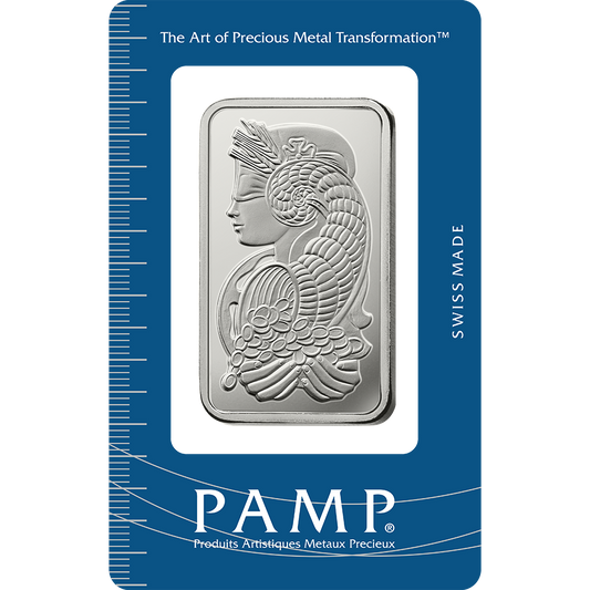 PAMP 100 Gram Silver 999 Fortuna Minted Bar