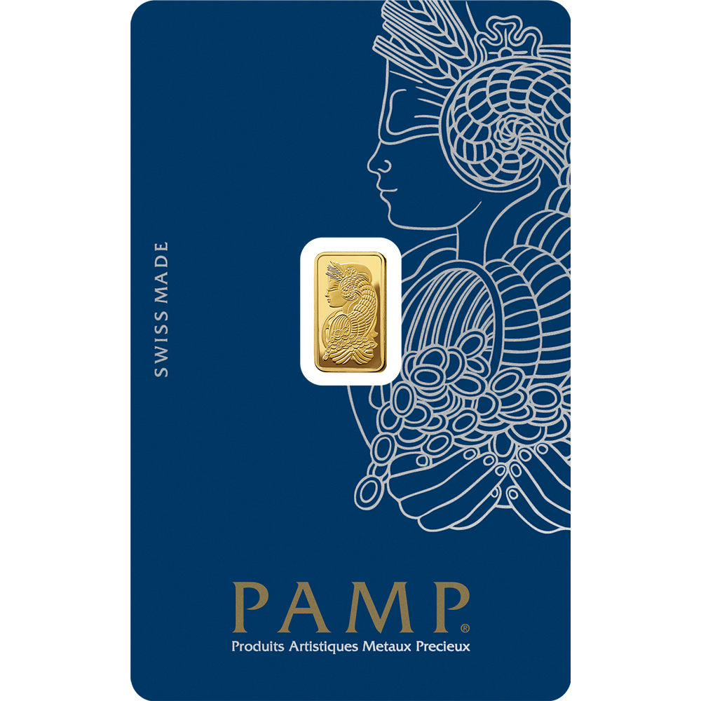 PAMP 1 Gram Gold 9999 Fortuna Minted Bar