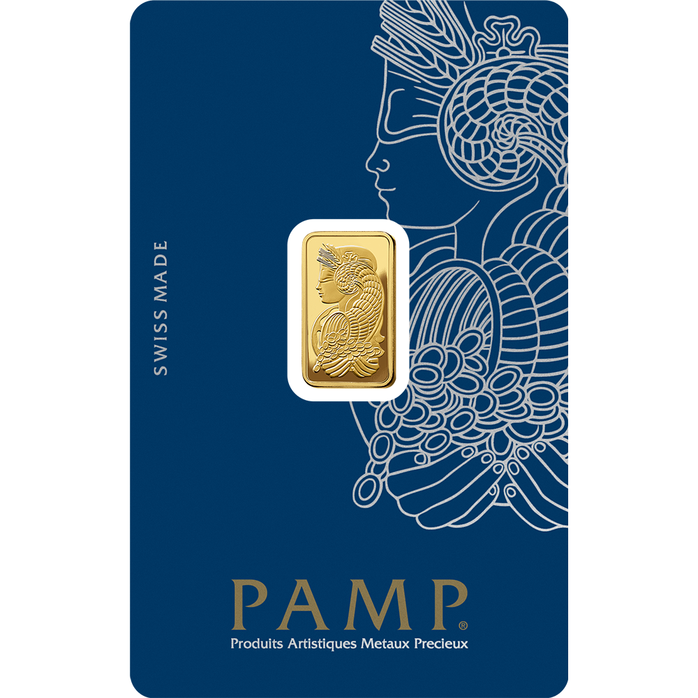 PAMP 2.5 Gram Gold 9999 Fortuna Minted Bar