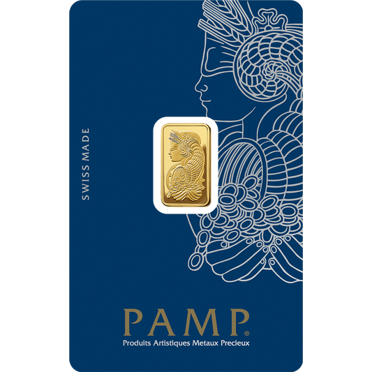 PAMP 2.5 Gram Gold 9999 Fortuna Minted Bar