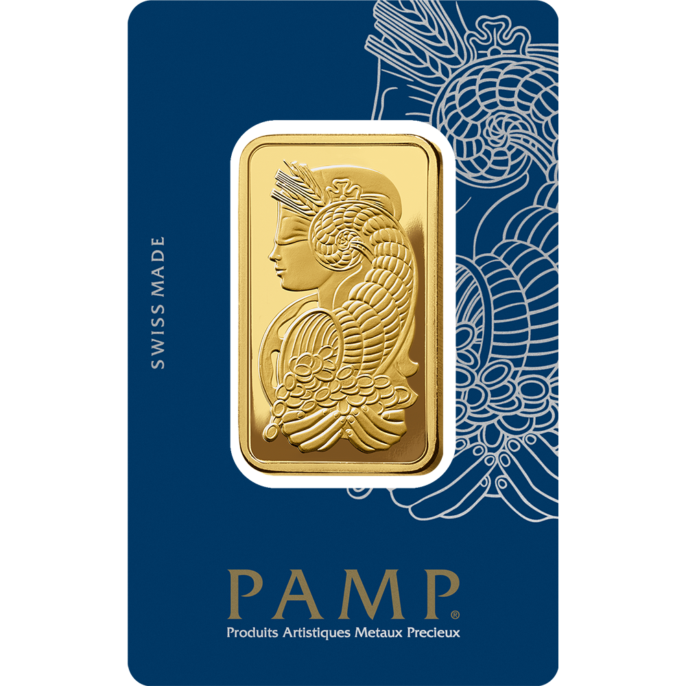 PAMP 3 Tola Gold 9999 Fortuna Minted Bar