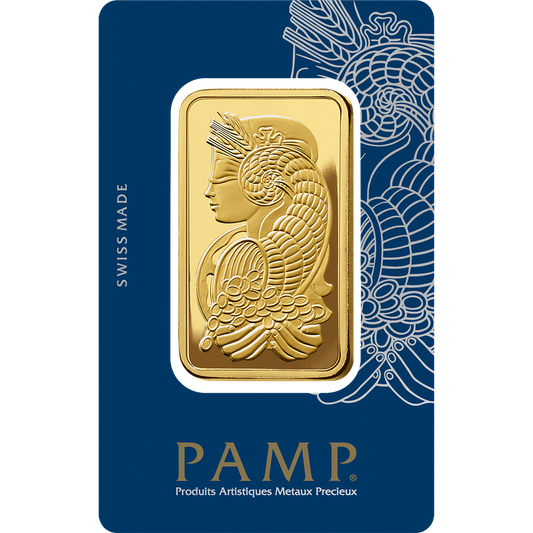 PAMP 50 Gram Gold 9999 Fortuna Minted Bar