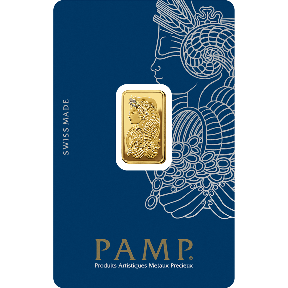 PAMP 5 Gram Gold 9999 Fortuna Minted Bar