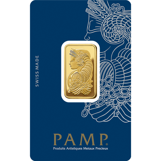 PAMP 0.5 Ounce Gold 9999 Fortuna Minted Bar