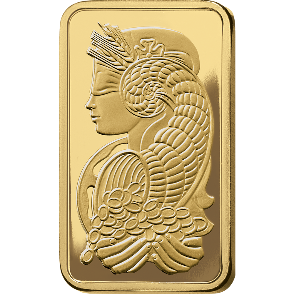 PAMP 0.5 Ounce Gold 9999 Fortuna Minted Bar
