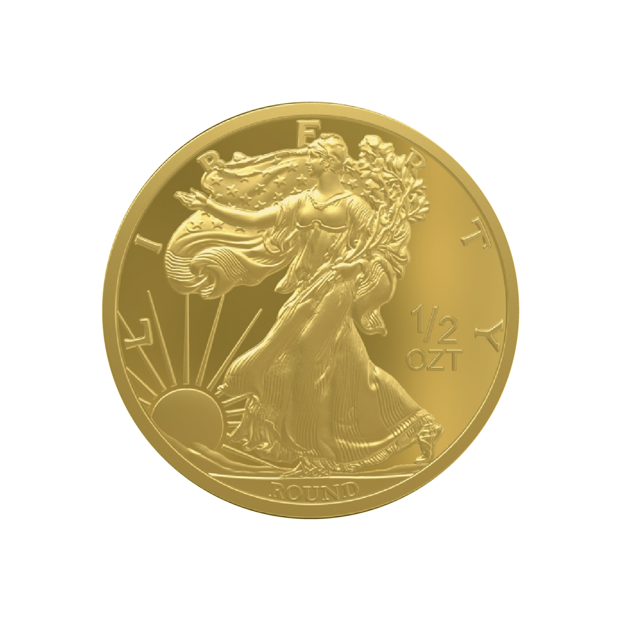 Walking Liberty 1/2 Ounce Gold Coin 9999