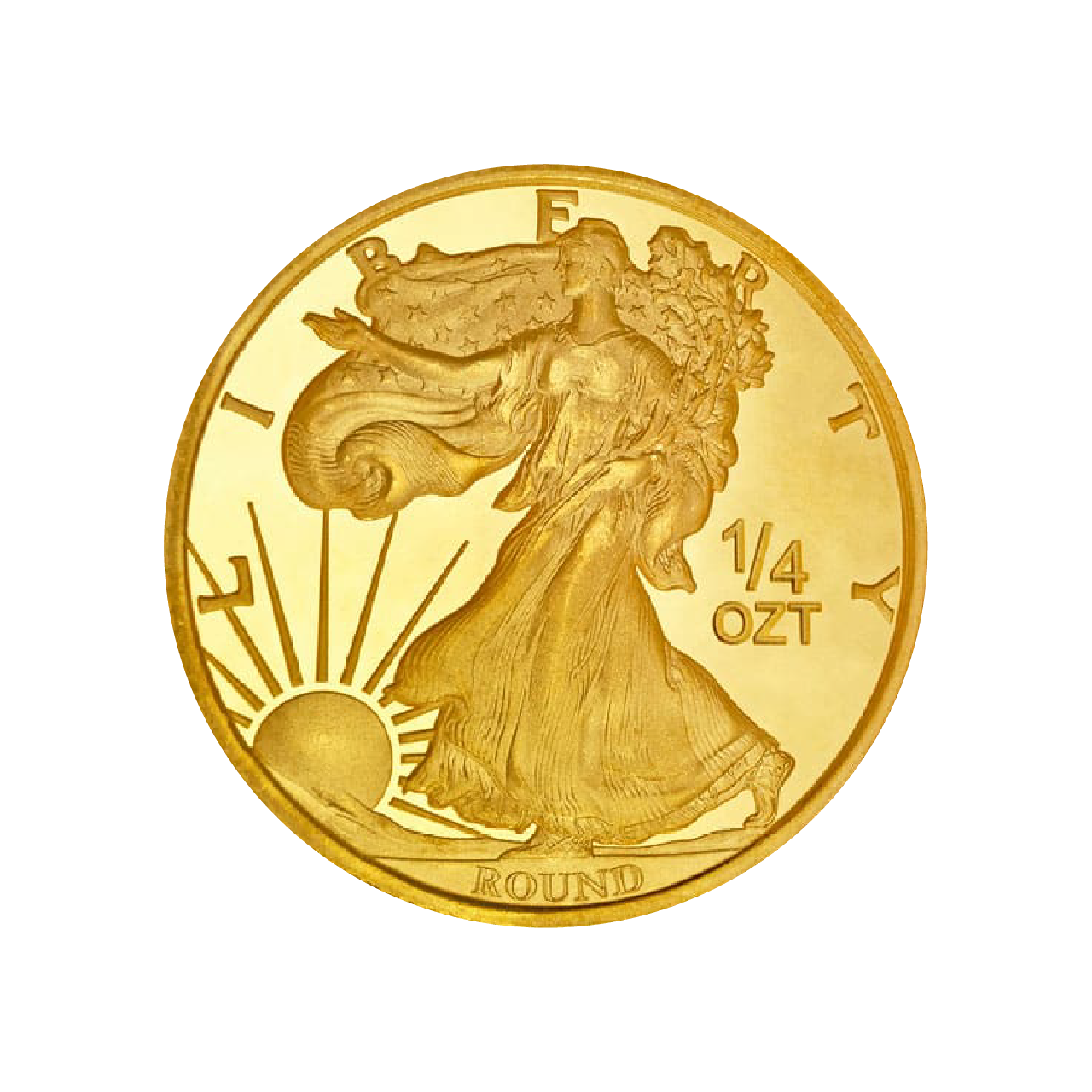 Walking Liberty 1/4 Ounce Gold Coin 9999
